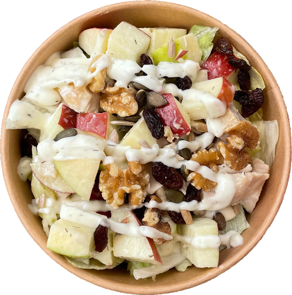 Ensalada de pollo y manzana
